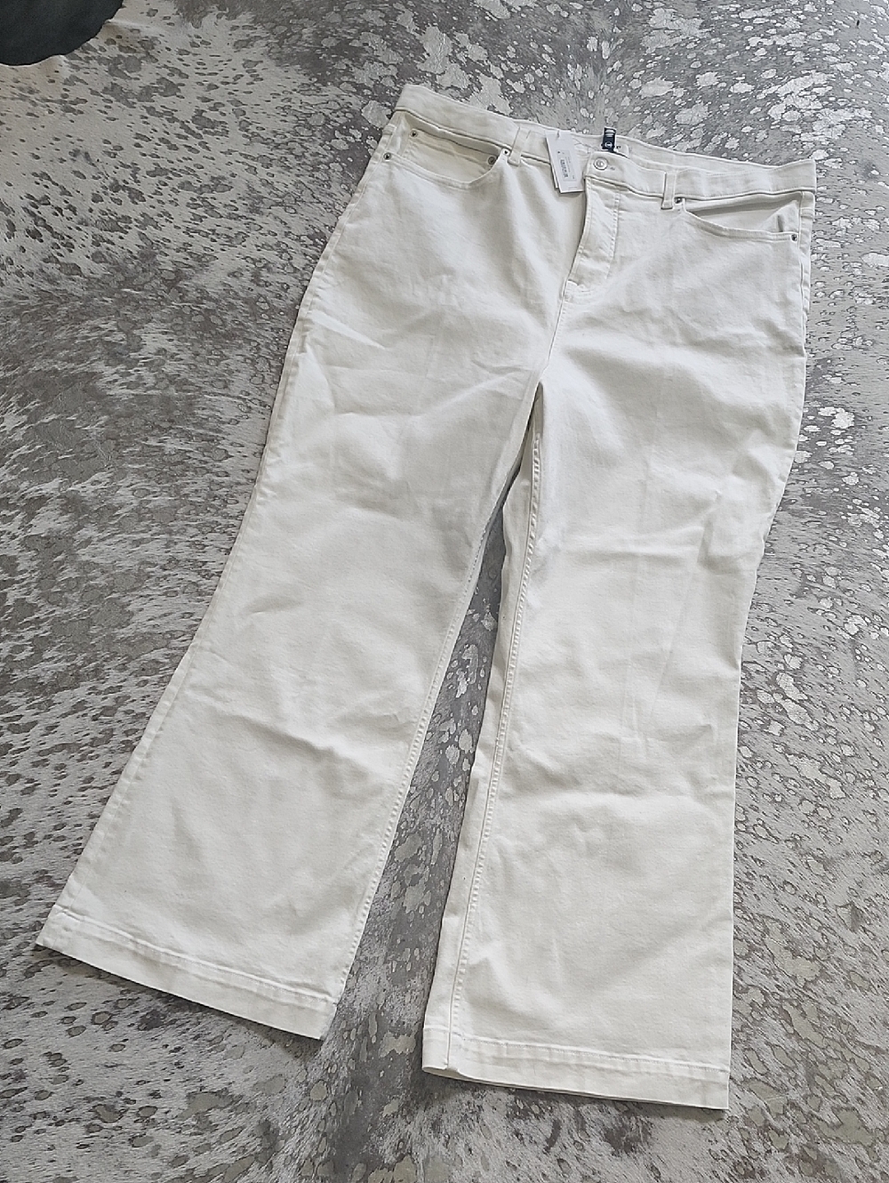 Spanx Lycra Flare Jean White Sz26 (3X) NWT